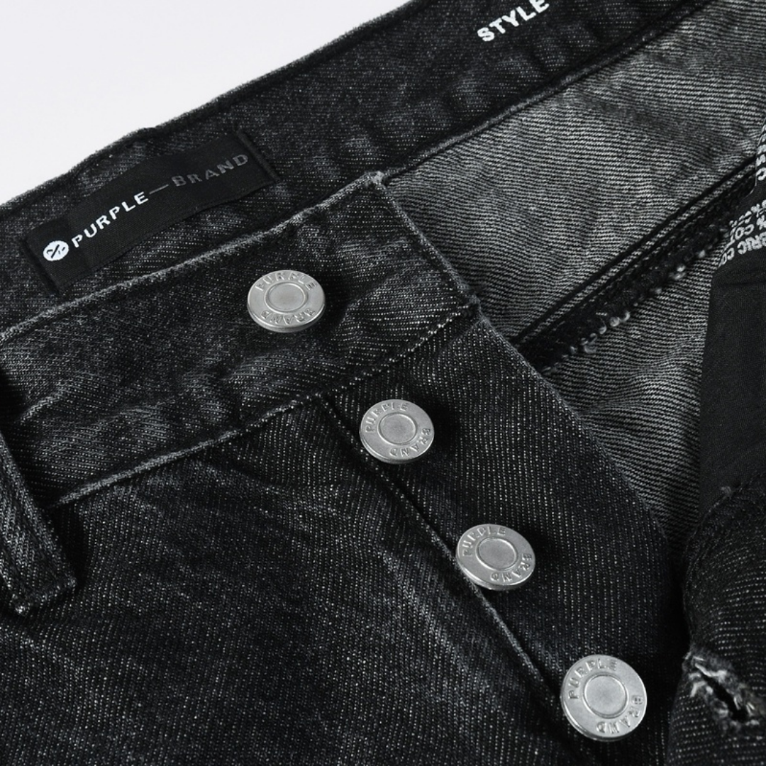 Lila Schwarze Diamanten Jeans