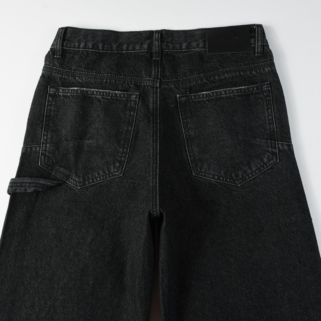 Lila Schwarze Diamanten Jeans