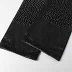 Lila Schwarze Diamanten Jeans