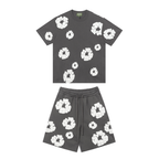 Denim Trs Carbon Shorts-Set