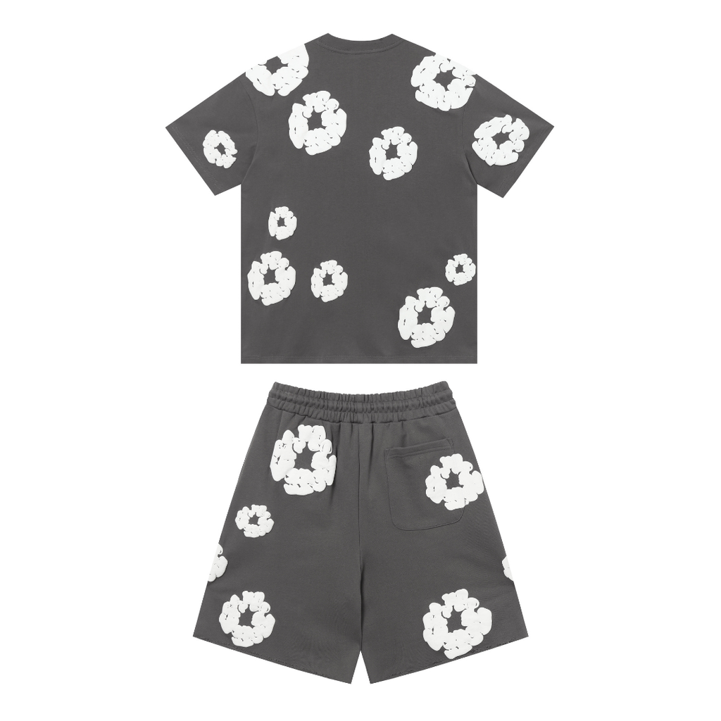 Denim Trs Carbon Shorts-Set