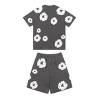 Denim Trs Carbon Shorts-Set