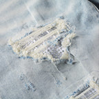 Amr Hellblaue Patchwork-Jeans