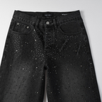 Lila Schwarze Diamanten Jeans