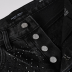 Lila Schwarze Diamanten Jeans