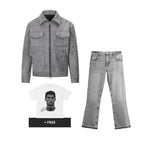GRAUES BEZIRK-OUTFIT