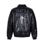 Decoded Bomber Leather Jacket