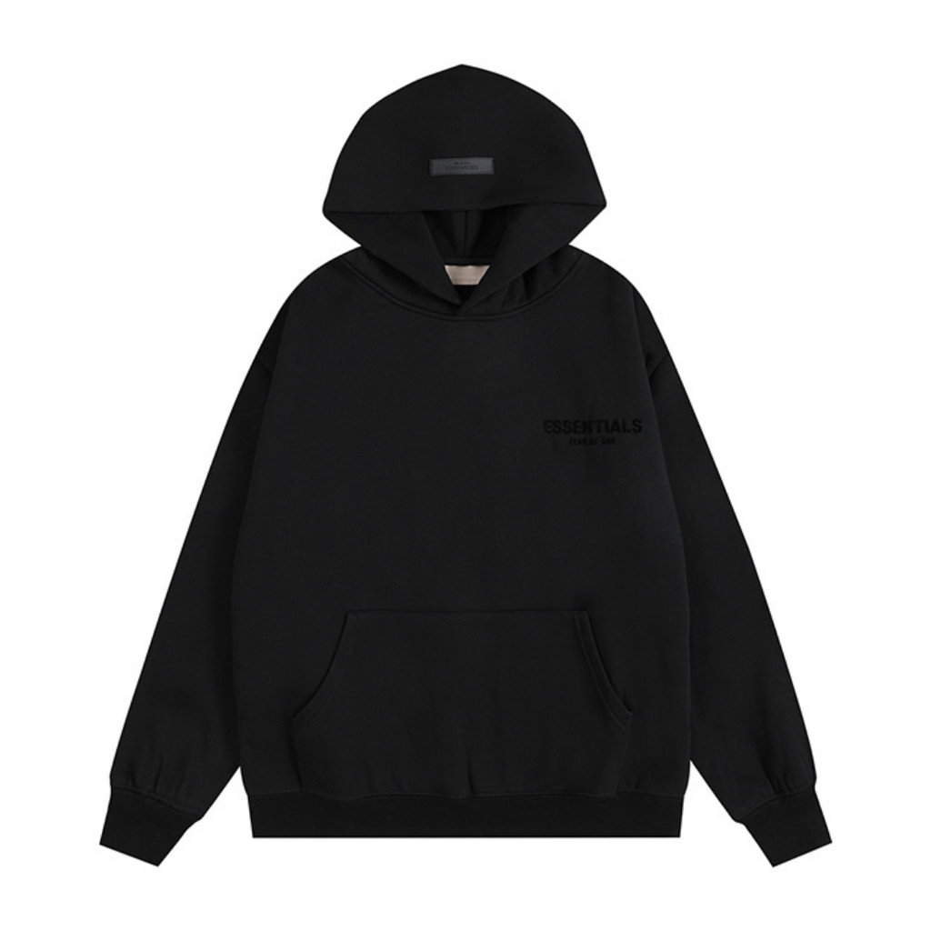 Essentials Relaxed Black Tracksuit