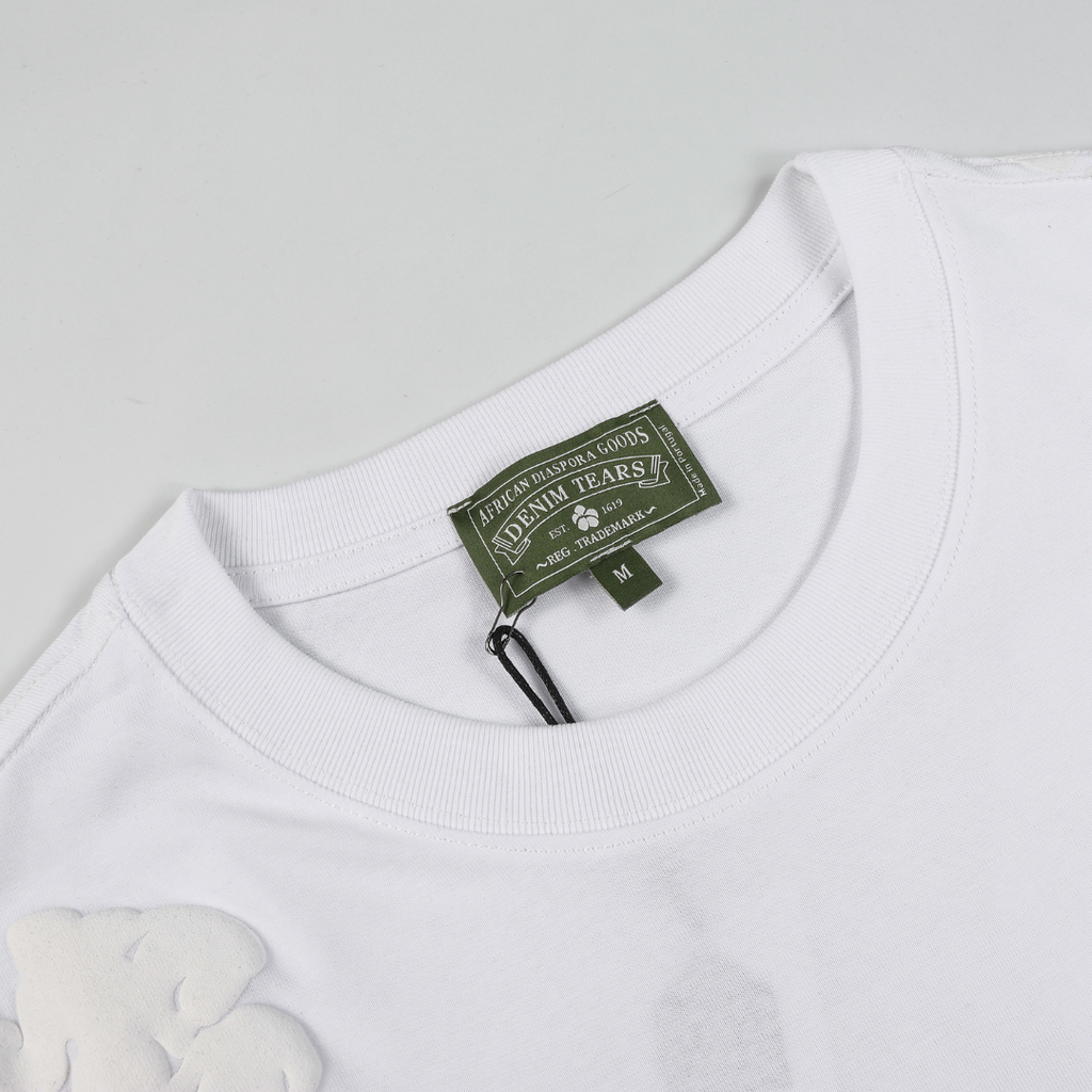 Denim Träger Triple White Shorts Set