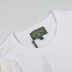 Denim Träger Triple White Shorts Set