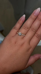 ROUND DIAMOND RING | 925 STERLING SILVER