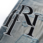 Amr Black Staggered Jeans