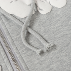 Denim-Trainingsanzugjacke mit Reißverschluss und Kapuze