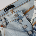Lila dreifach zerrissene Jeans