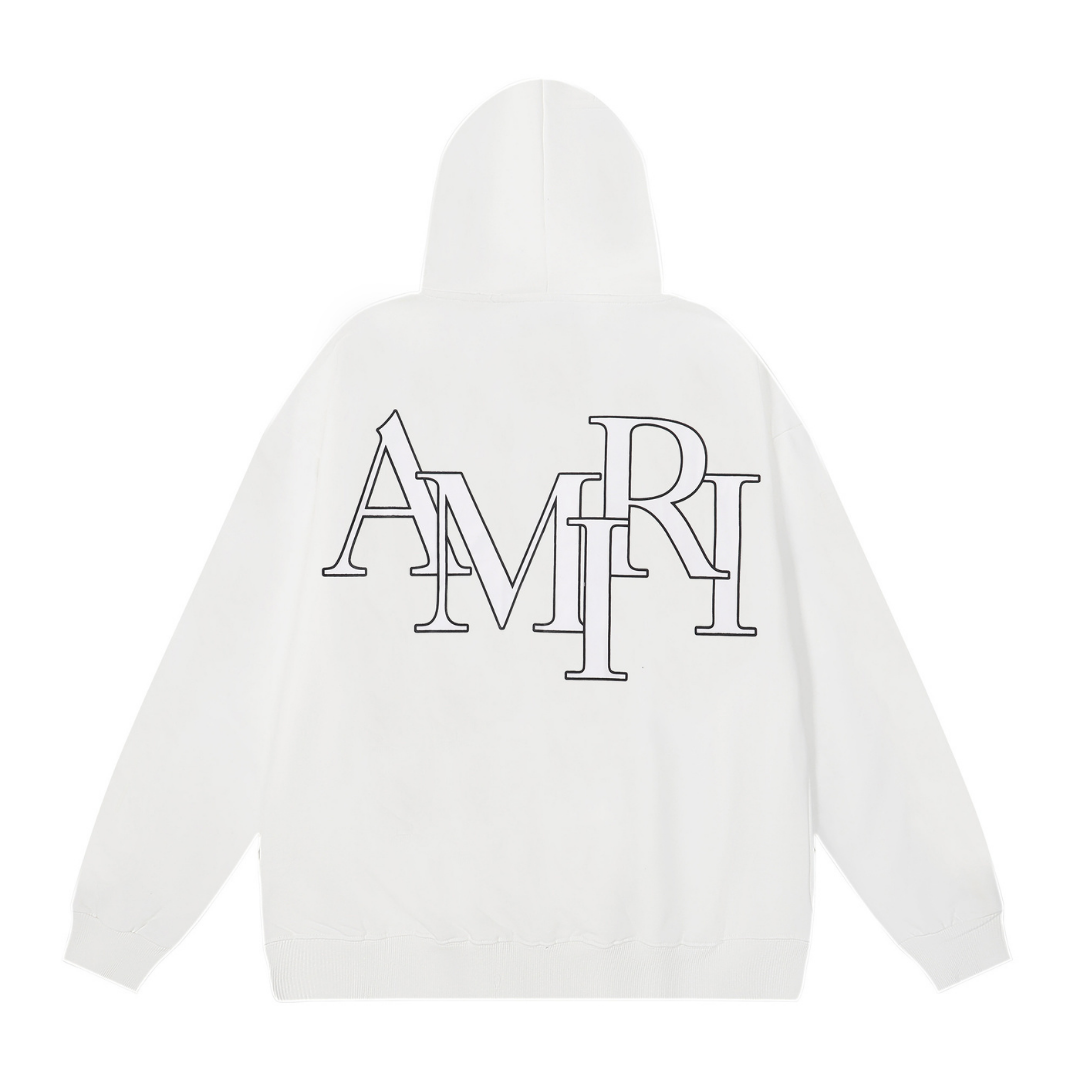 Amr Gestufter Monochromer Hoodie