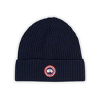 Goose Black Ribbed Beanie