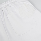 Denim Träger Triple White Shorts Set