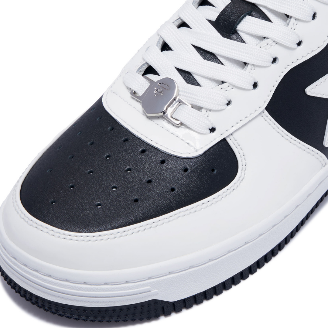 Bape Bapesta Weiß Schwarz