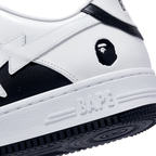 Bape Bapesta Weiß Schwarz