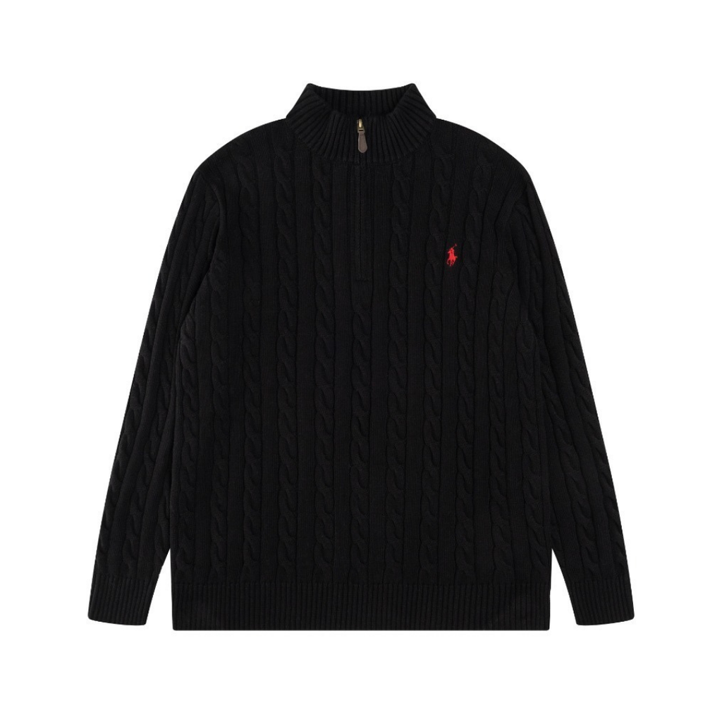 Polo-Half-Zip-Pullover