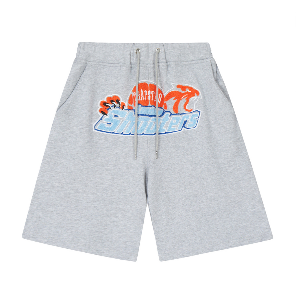 Orangefarbene Shooter-Shorts