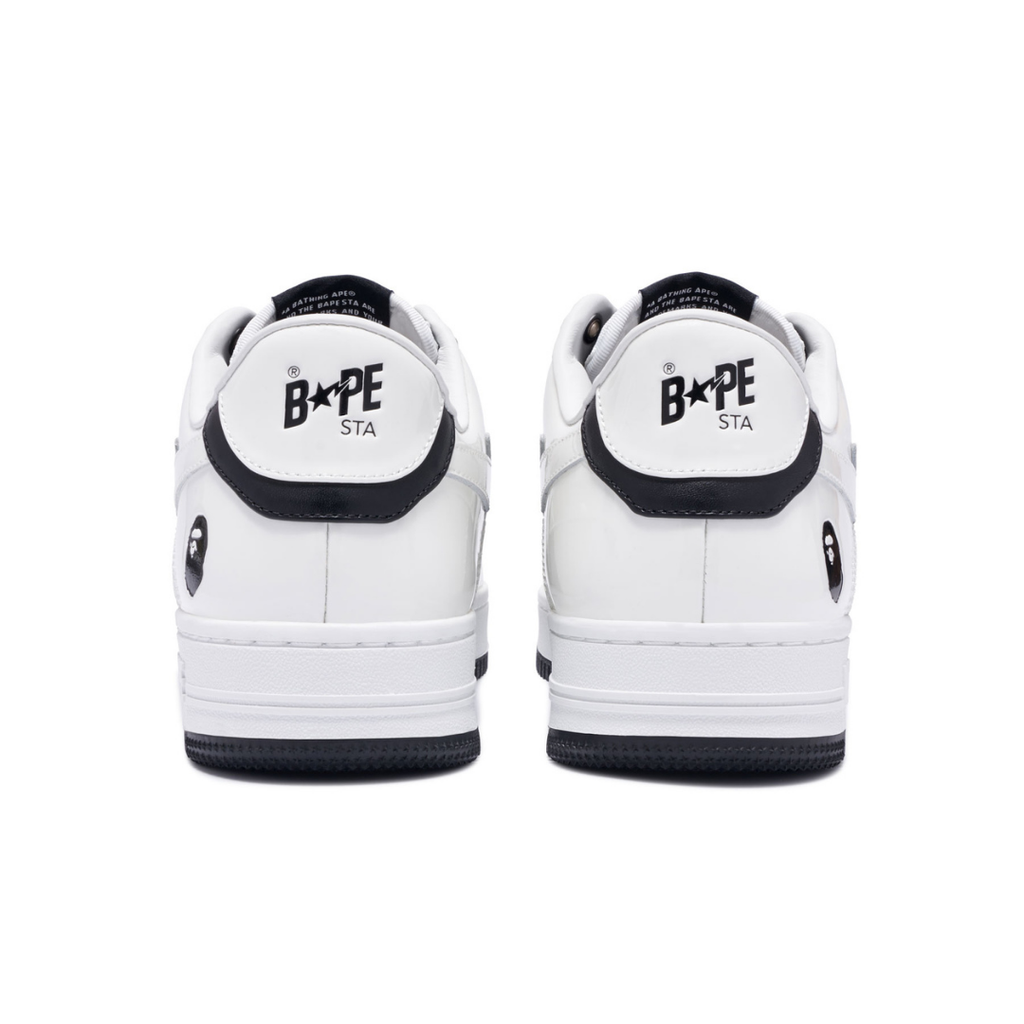 Bape Bapesta Weiß Schwarz