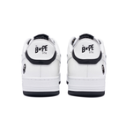 Bape Bapesta Weiß Schwarz