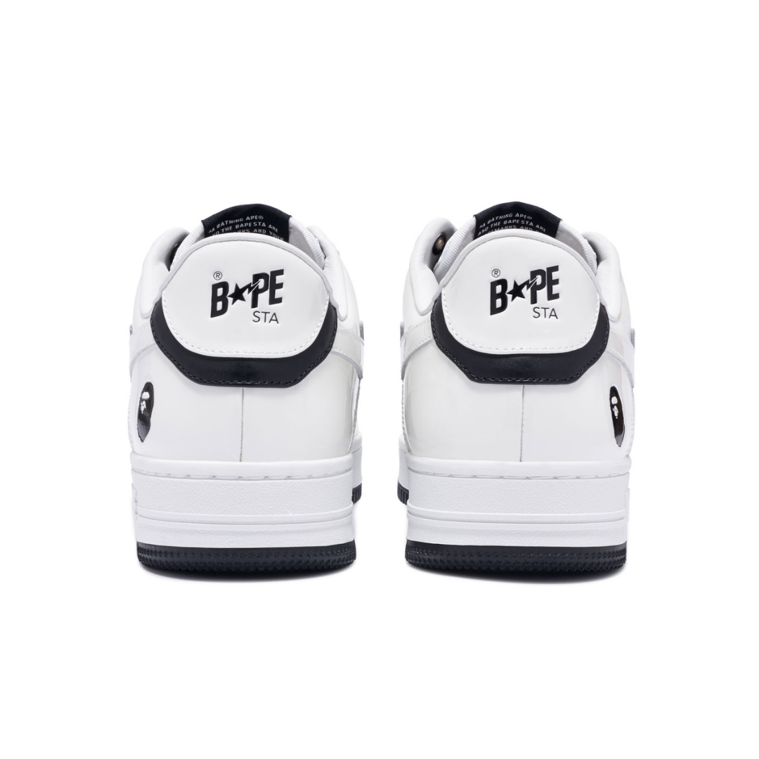 Bape Bapesta Weiß Schwarz