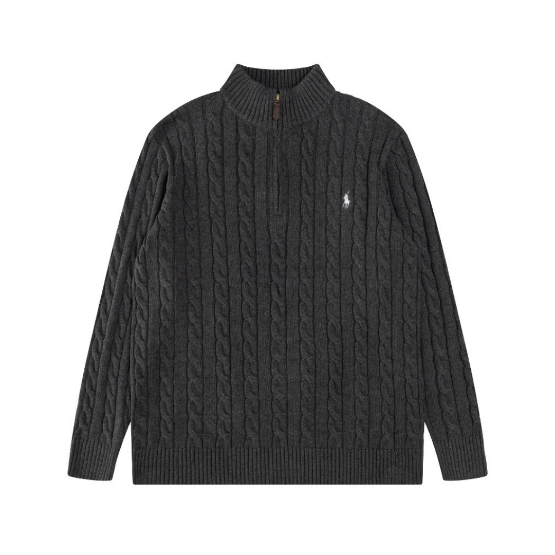 Polo-Half-Zip-Pullover