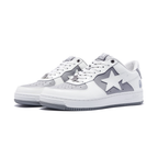Bape Bapesta Weiß Grau
