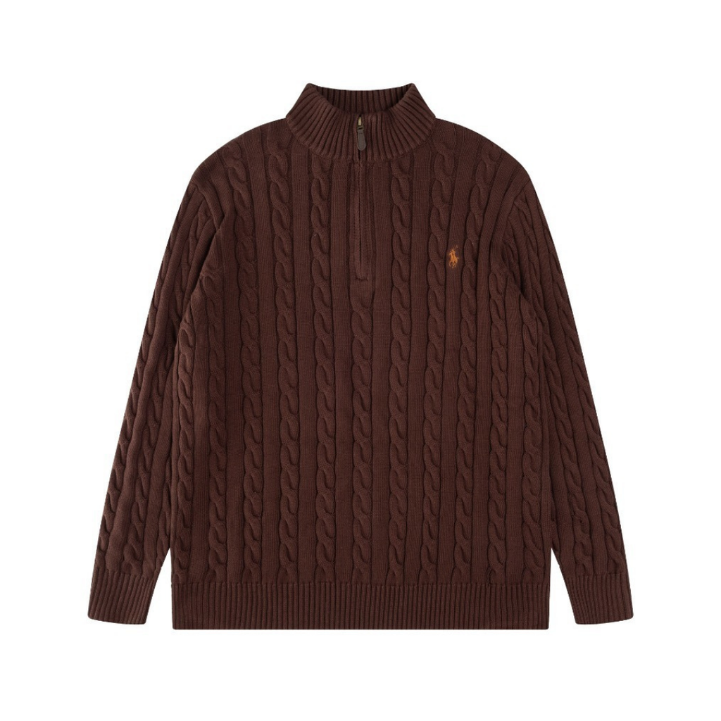 Polo-Half-Zip-Pullover