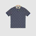 Stretch cotton polo shirt