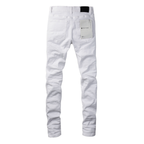 Purple White Jeans