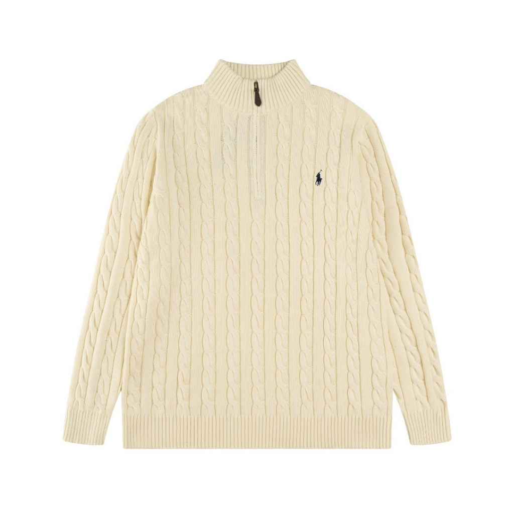 Polo-Half-Zip-Pullover