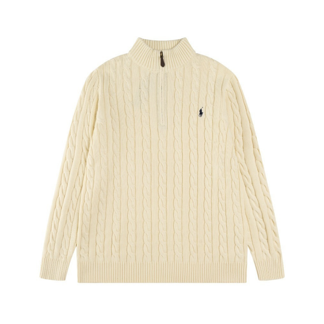Polo-Half-Zip-Pullover