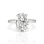 OVAL DIAMOND RING | 925 STERLING SILVER