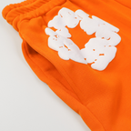 Denim Trägerhose Orange Short-Set