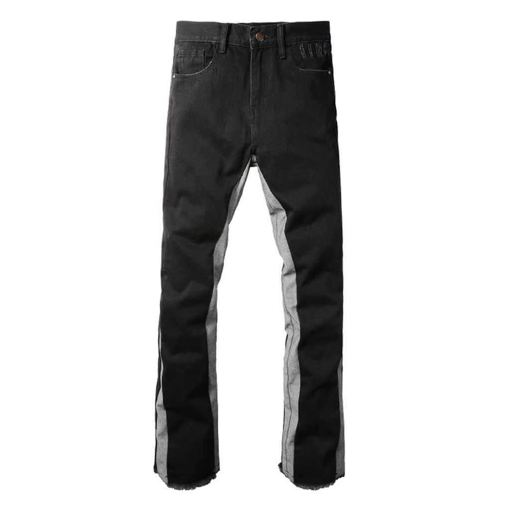Amr Flared Schwarzgraue Jeans