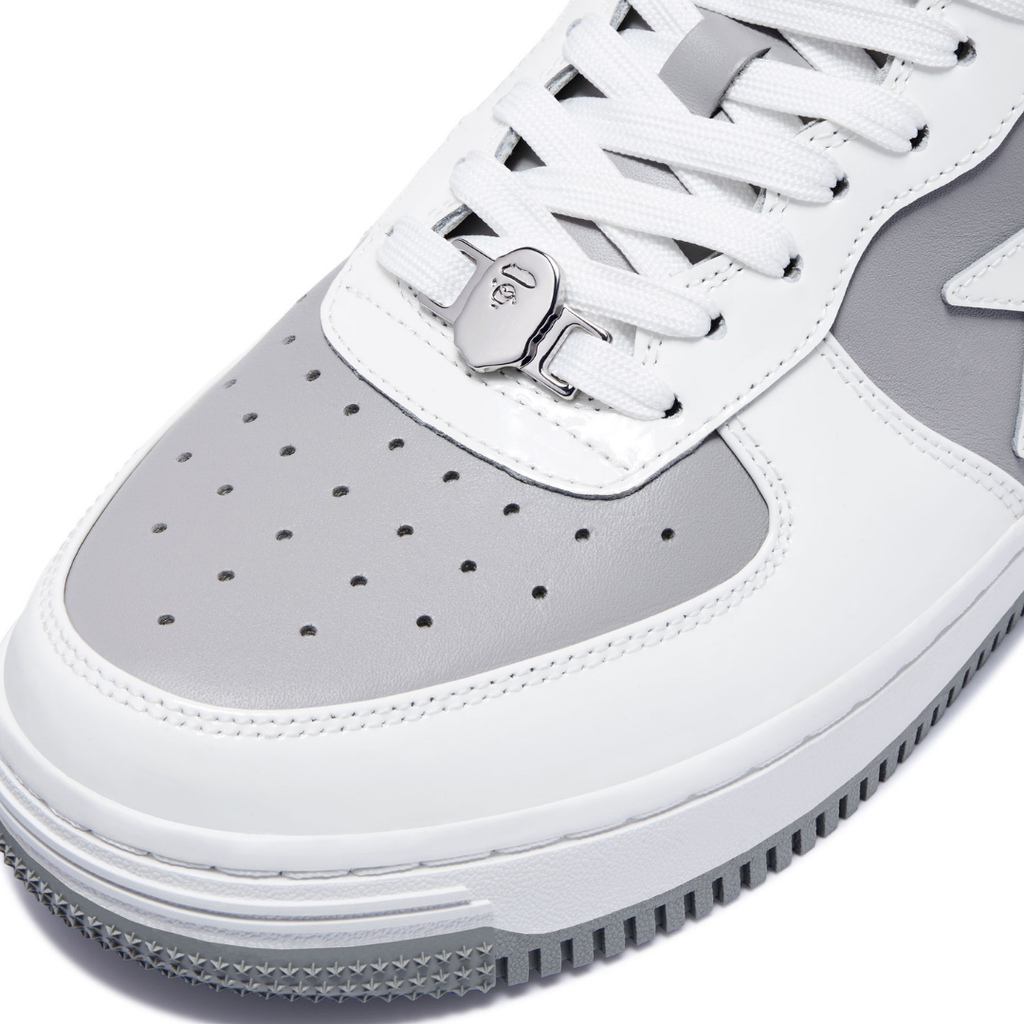 Bape Bapesta Weiß Grau