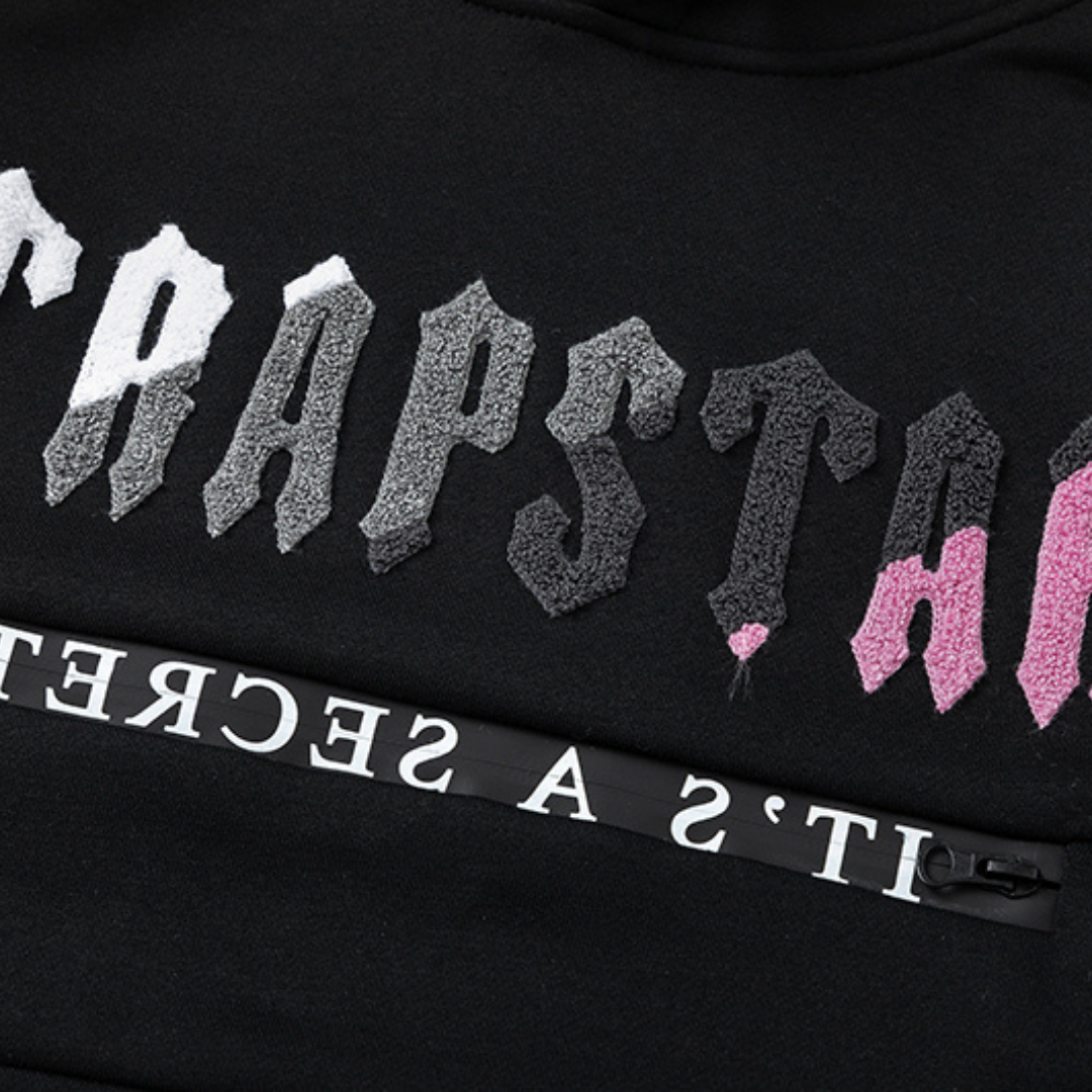 Decoded 2.0 Kapuzen-Trainingsanzug Schwarz Rosa