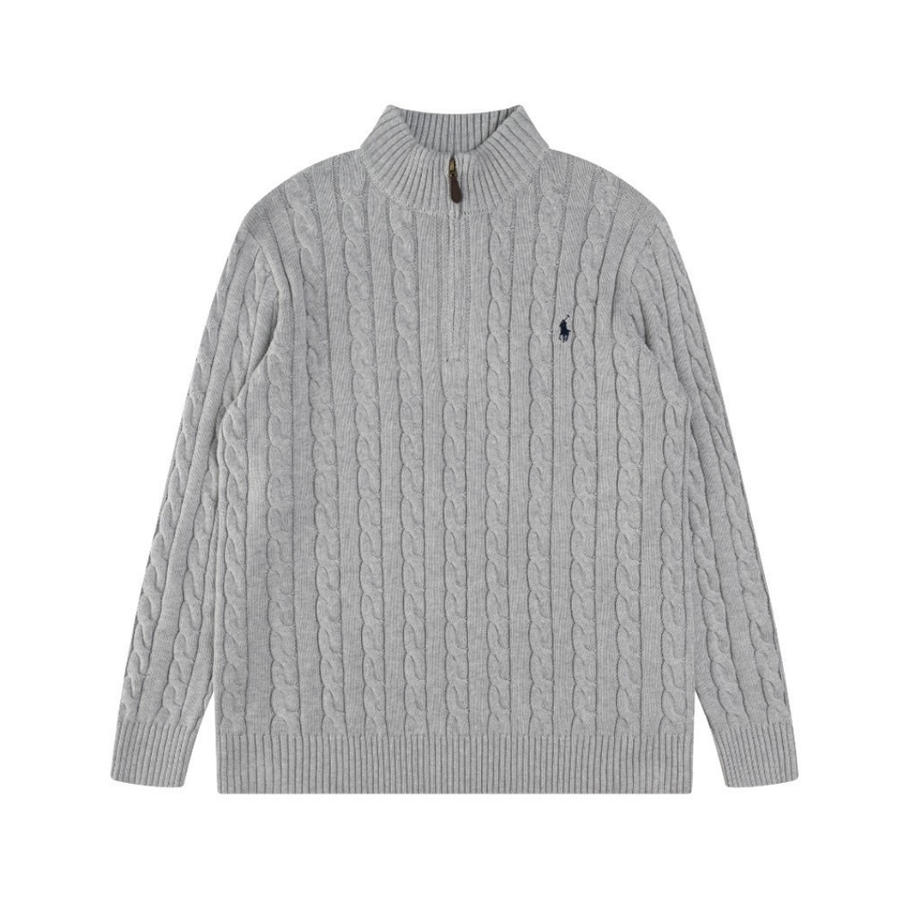 Polo-Half-Zip-Pullover