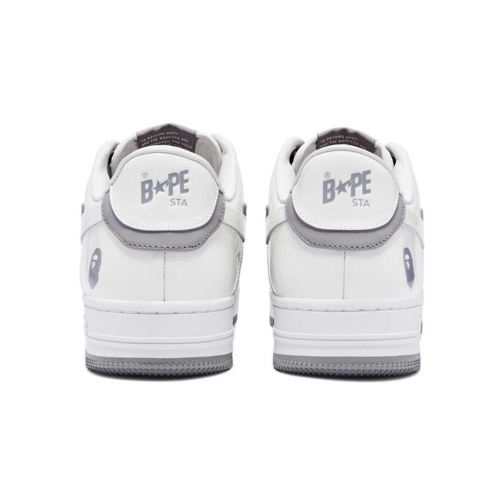 Bape Bapesta Weiß Grau