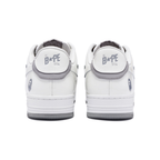 Bape Bapesta Weiß Grau