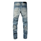 Amr Red Diamond Patch Jeans