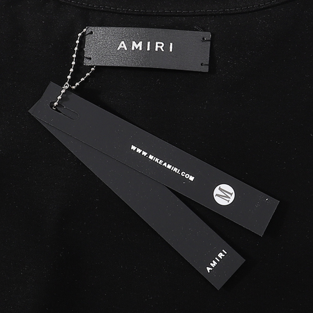 Amr Paint Drip AM Black T-shirt