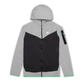 Tech Smoke Grey/Anthracite/Sail Kapuzenjacke mit durchgehendem Reißverschluss