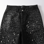Purple Black Diamonds Jeans