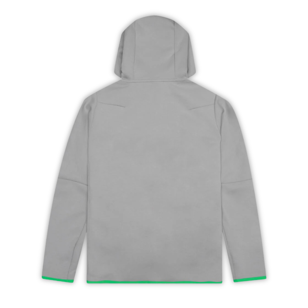 Tech Smoke Grey/Anthracite/Sail Kapuzenjacke mit durchgehendem Reißverschluss
