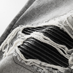 Amr Patchwork Ripped Grey Jeans