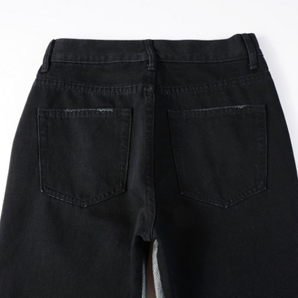 Amr Flared Schwarzgraue Jeans